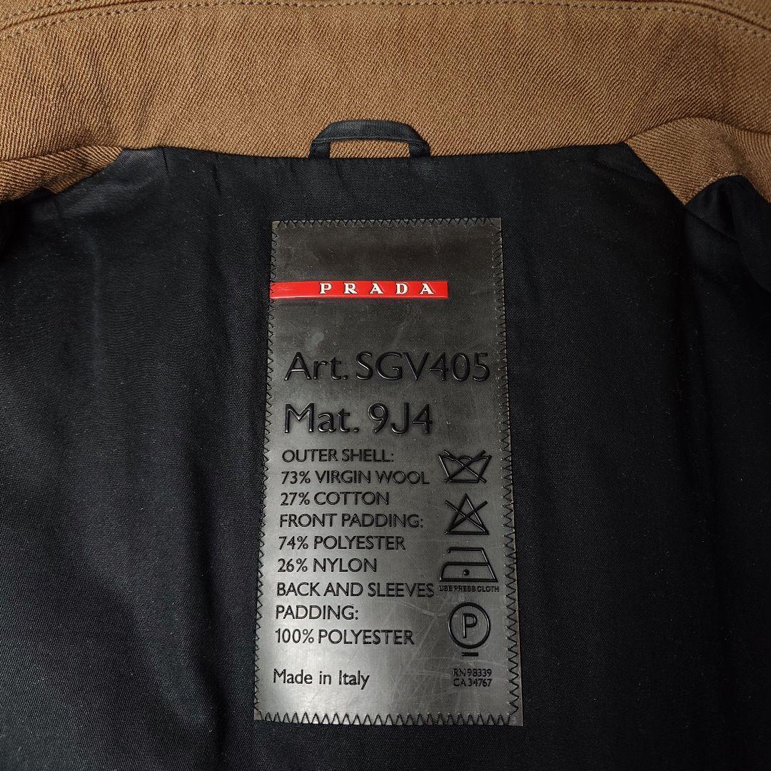 希少 PRADA SPORT 00s Pコート ウールコート メタルボタン