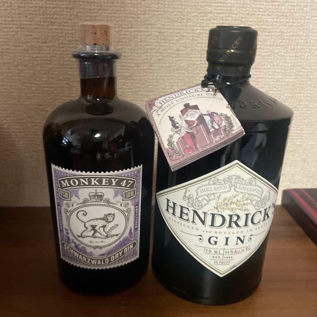 ☆フェルト☆【未開封】モンキー47 ヘンドリックス　ジン　2本セット