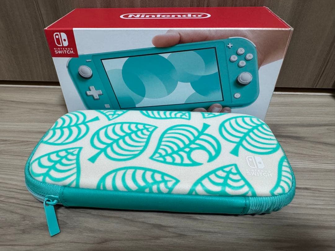 【外箱＋収納ケース付】Nintendo Switch Lite ターコイズ ※