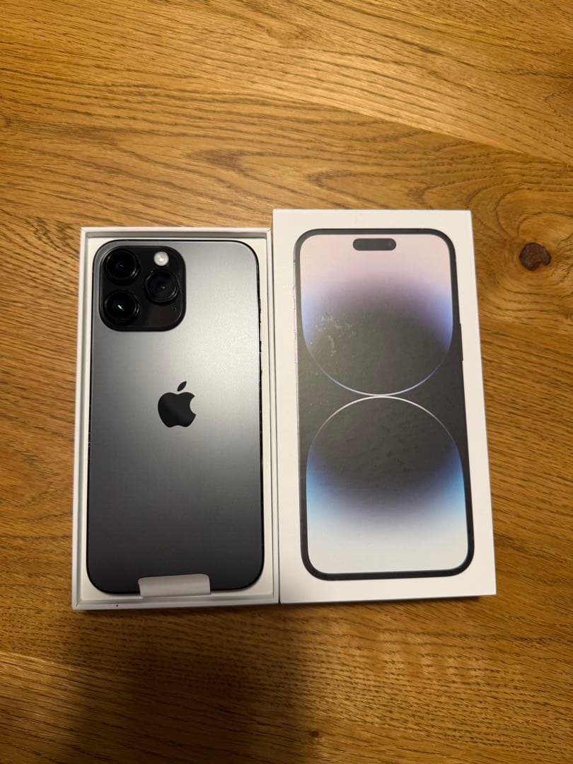 Apple iPhone 14Promaxブラック本体reinkstoneケース