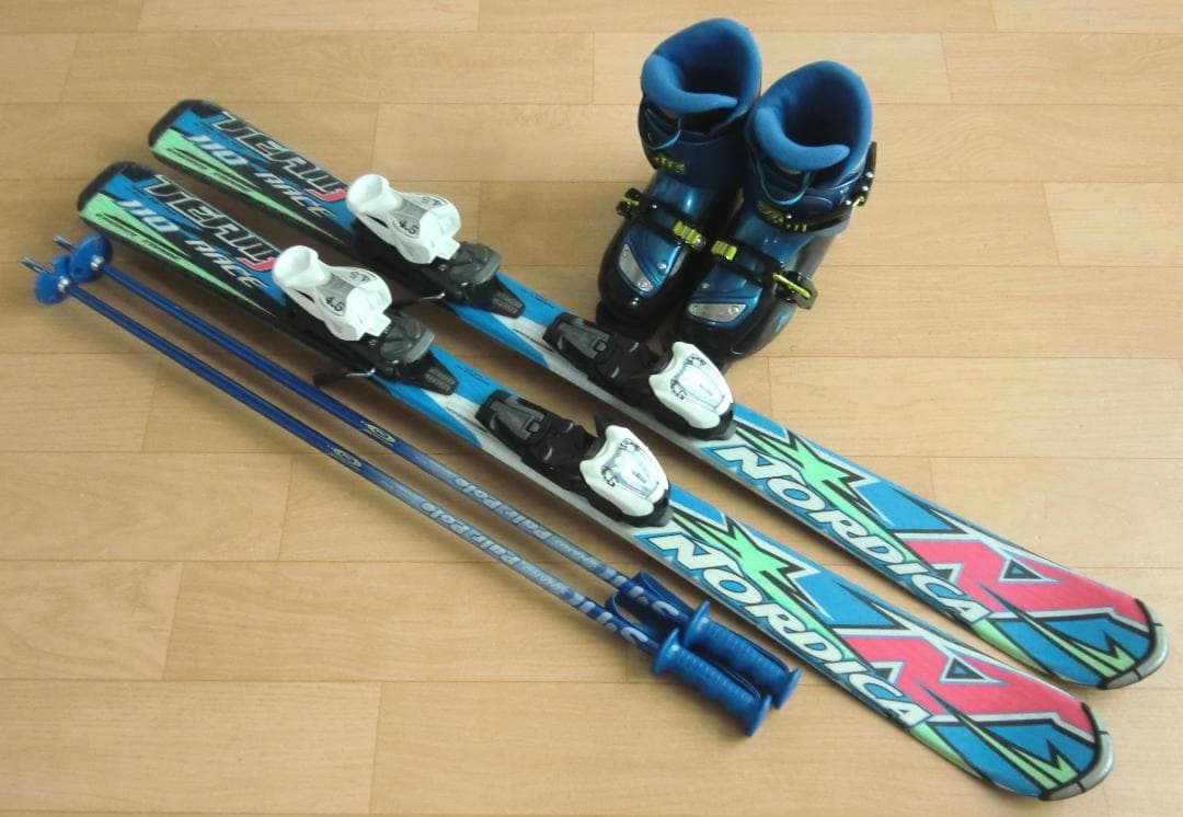 ■■11月限定■送料無料■ノルディカ■子供用スキー4点セット■110/21■■