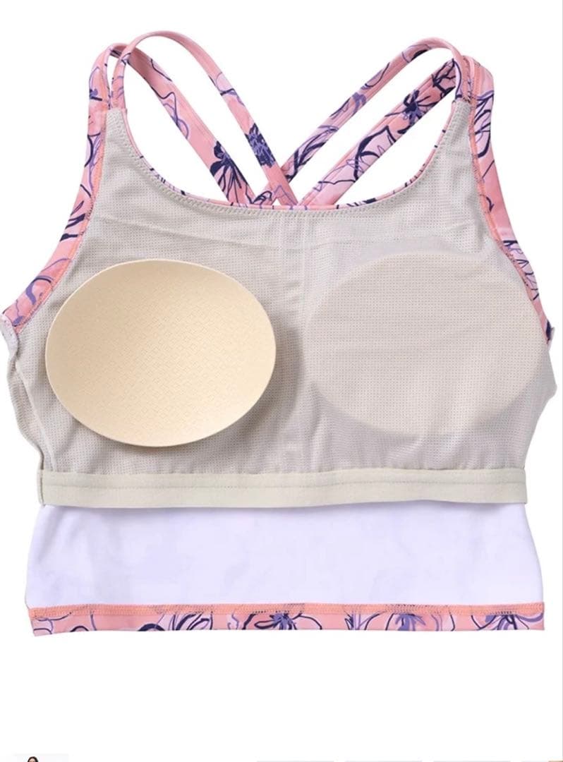 SKALA ヨガウェア3点　ラインフラワー　ブラトップ　レギンス　ティーシャツ