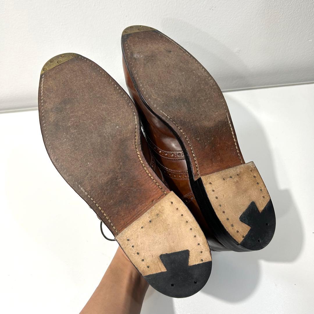 オールデン2099 usa製 8.5Eロングウイングチップ ウイスキーコードバン