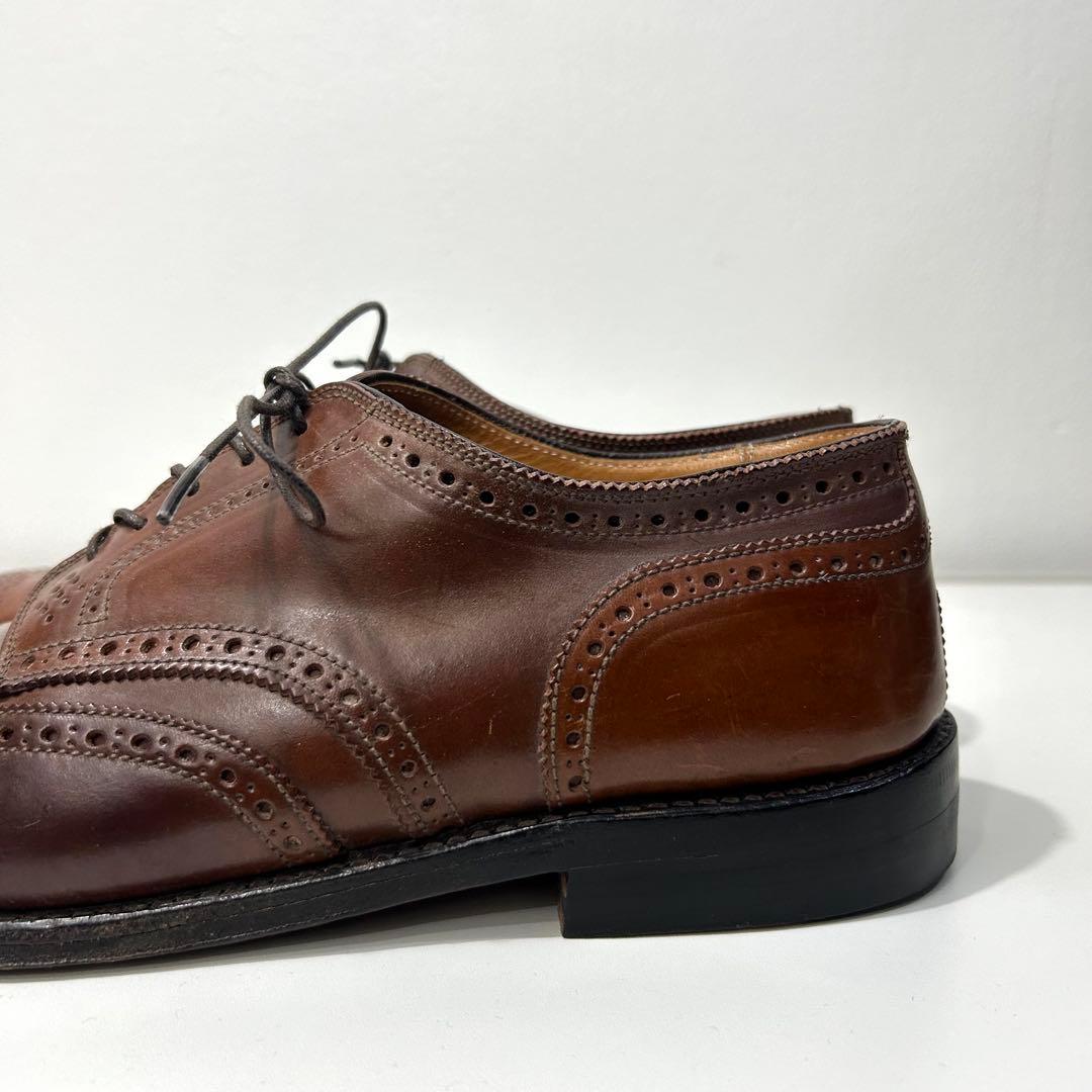 オールデン2099 usa製 8.5Eロングウイングチップ ウイスキーコードバン