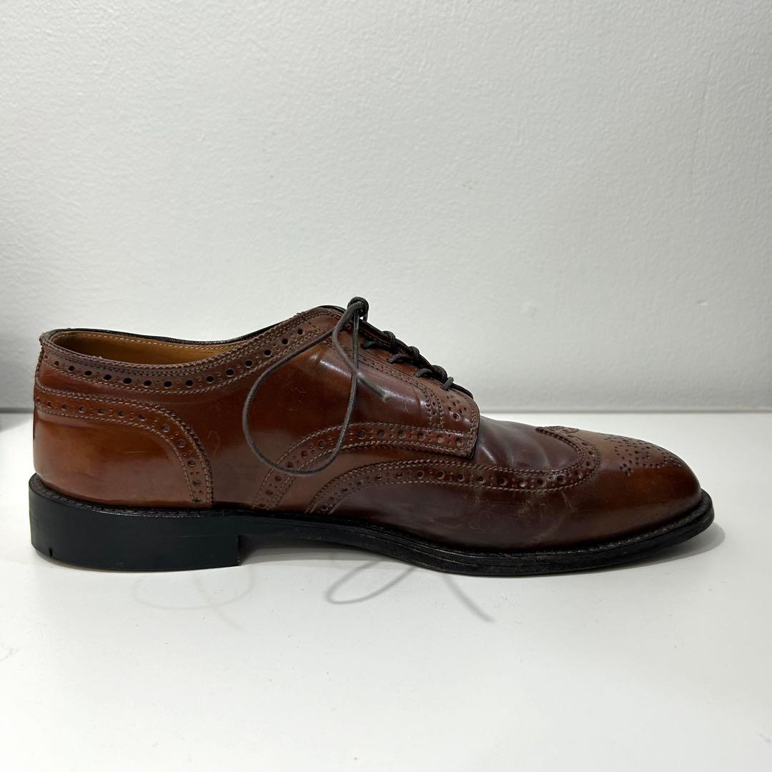 オールデン2099 usa製 8.5Eロングウイングチップ ウイスキーコードバン