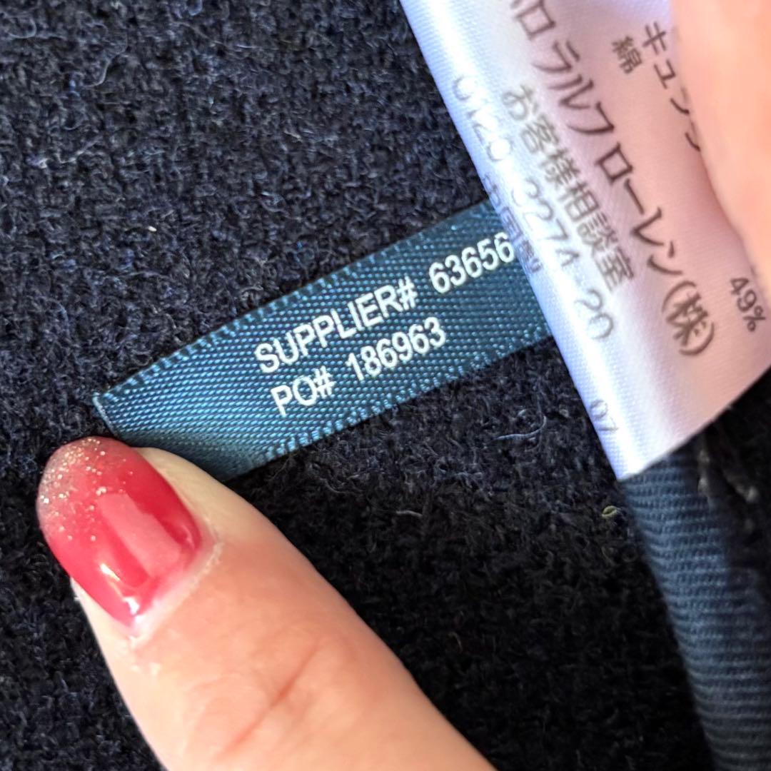 【美品✨】ポロラルフローレン　Pコート　チェック　ウール　ダブル　Ｌ　グリーン