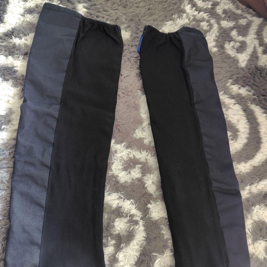 芦屋ロサブラン　遮光100%ブラック花柄刺繍アームカバー