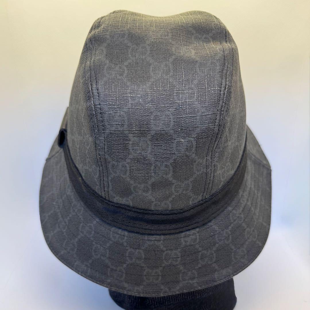 GUCCI 未使用 グッチ バケットハット GG柄 グレー ユニセックス M