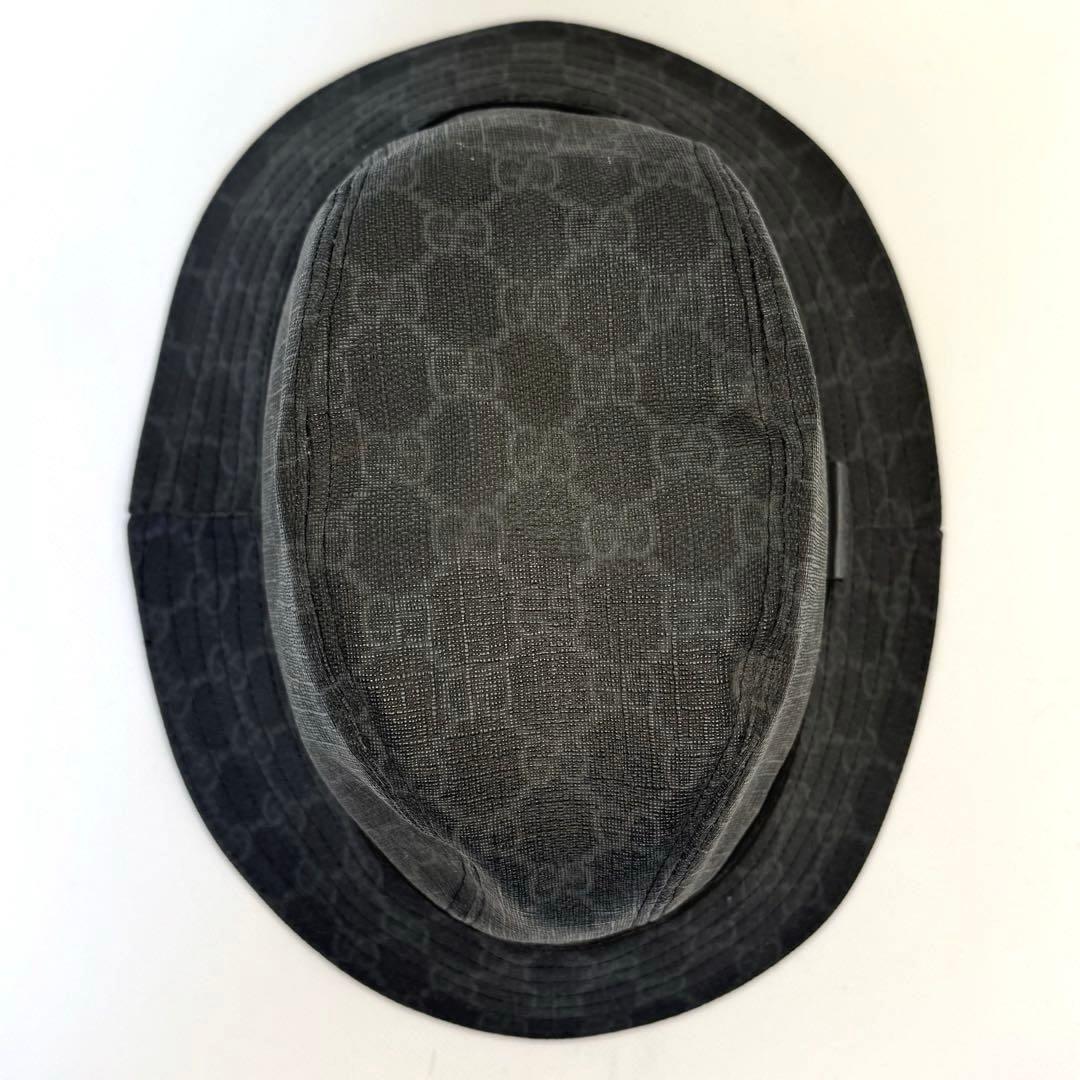 GUCCI 未使用 グッチ バケットハット GG柄 グレー ユニセックス M