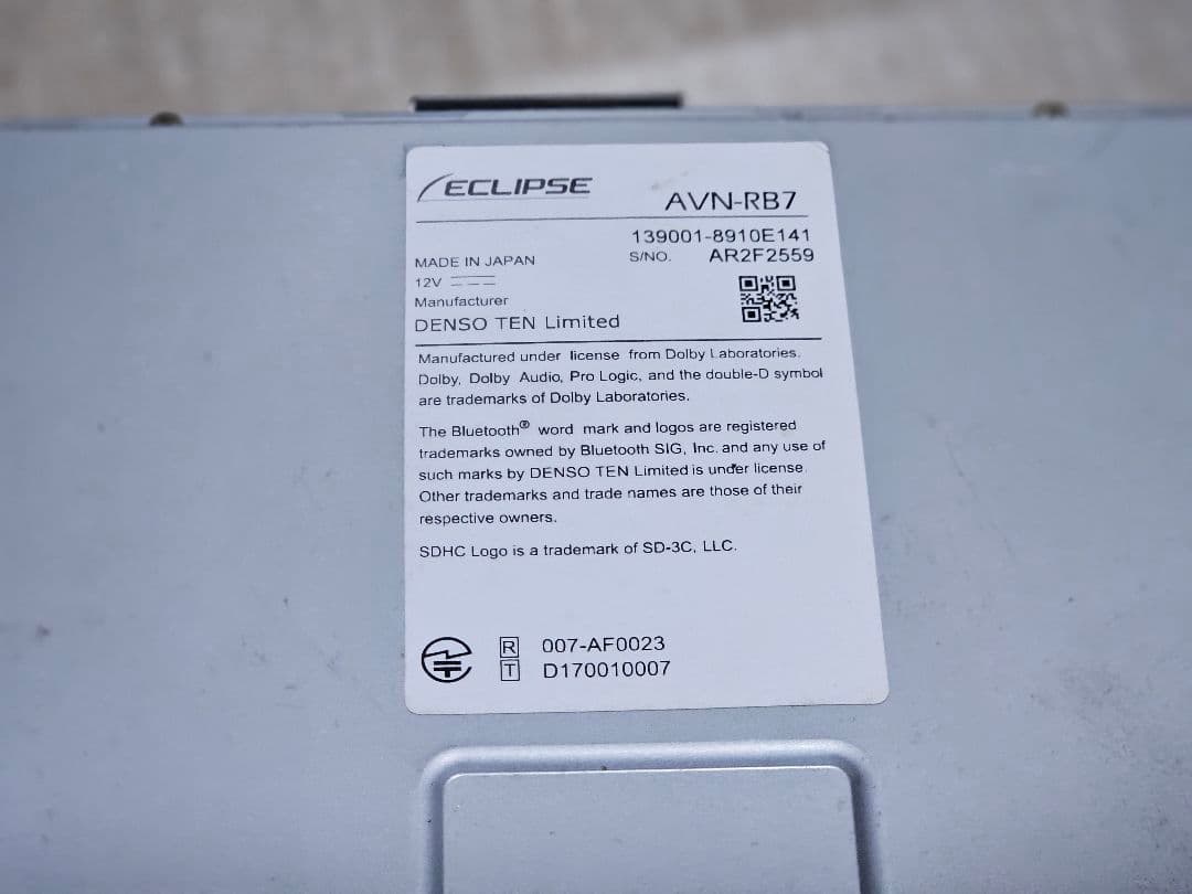 ECLIPSE AVN-RB7 カーナビ Bluetoothユニット