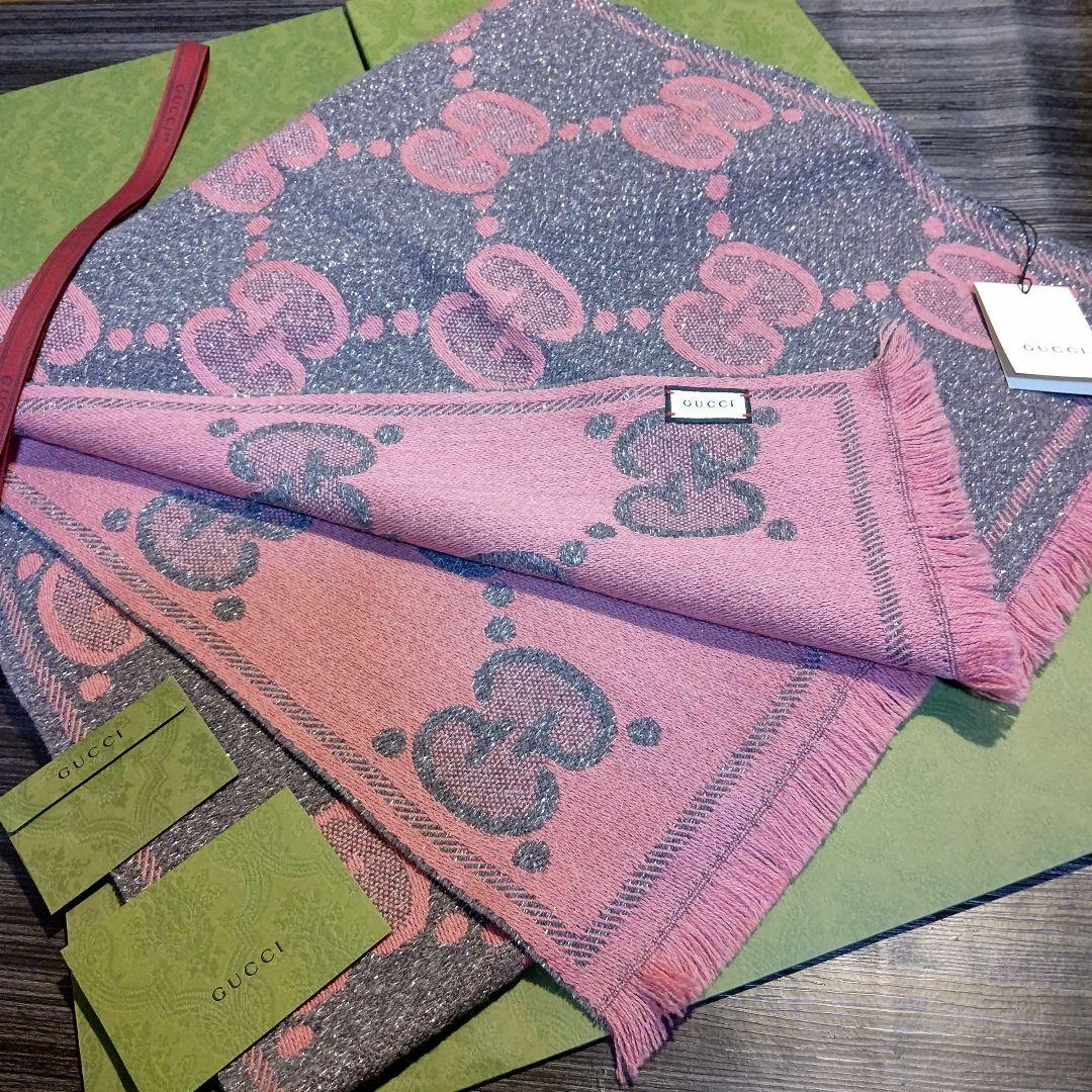 ❤新品箱袋付❤GUCCI マフラー ストール ショール スカーフ❤定価約８万円❤
