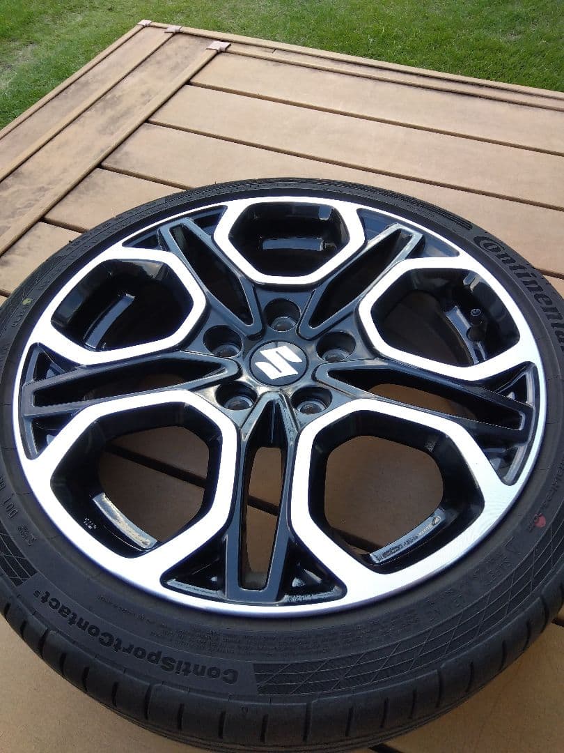 スイフトスポーツzc33s 17インチ ホイール コンチネンタルタイヤ付き1本