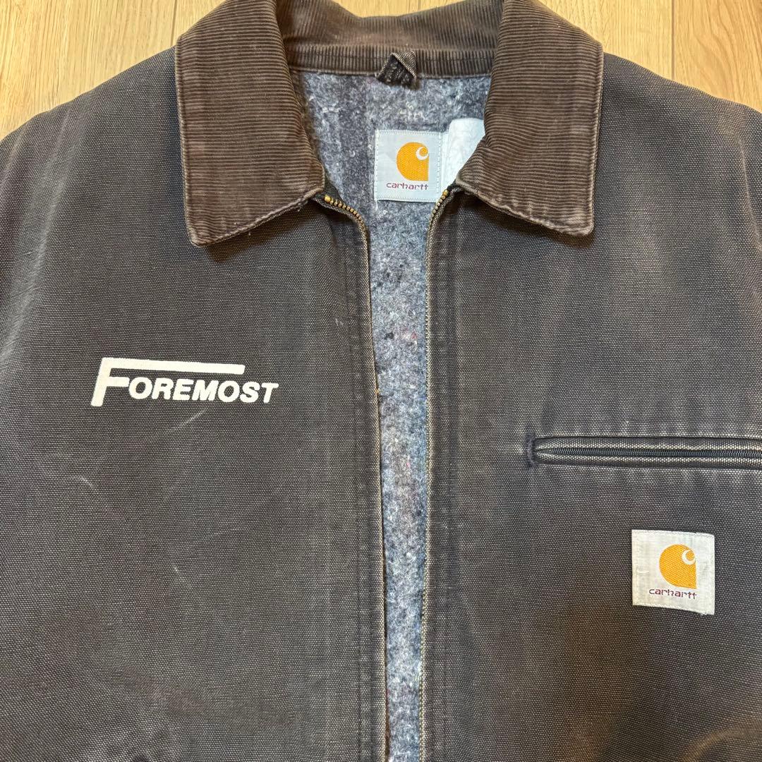 Carhartt ダークブラウン カバーオール　デトロイトジャケット