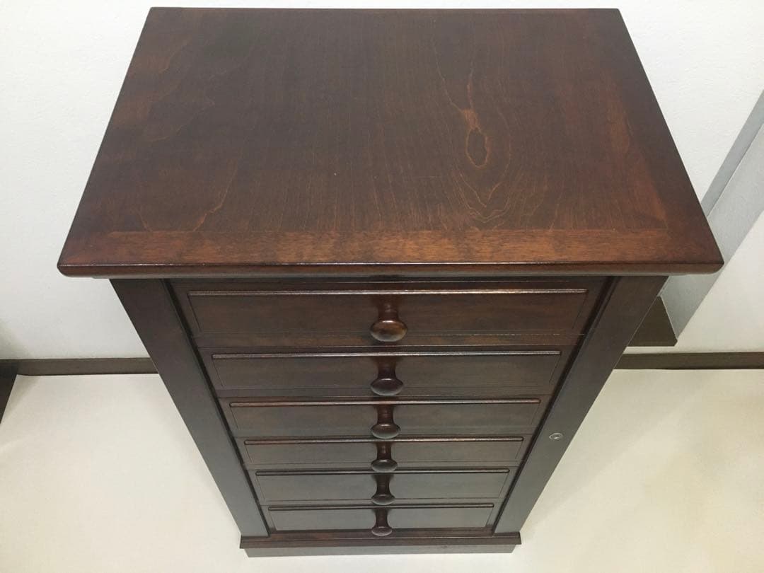 希少 松本民芸家具 チェスト 箪笥 タンス 6段 民芸家具 送料無料