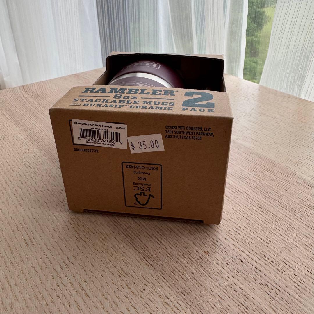 【M97様向け】値引きYETI ランブラー 6oz 100% 純正マグ2個セット