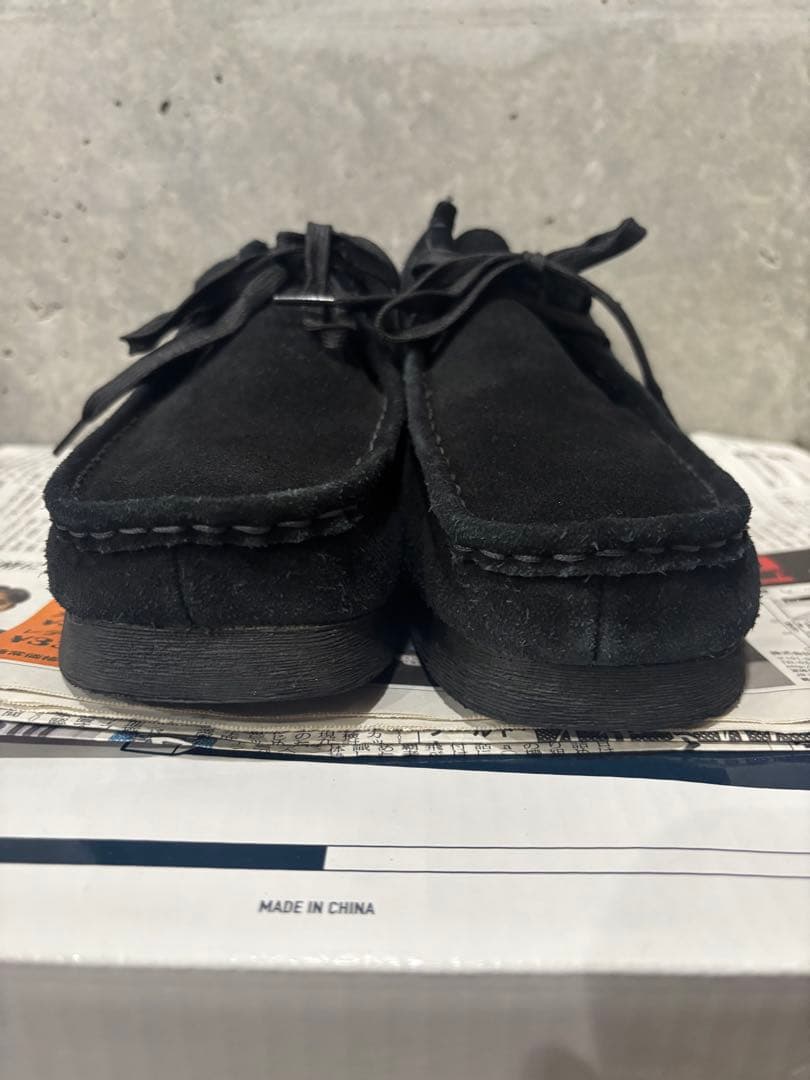 Clarks クラークス　ワラビーブーツ　ブラック　スエード 26.5