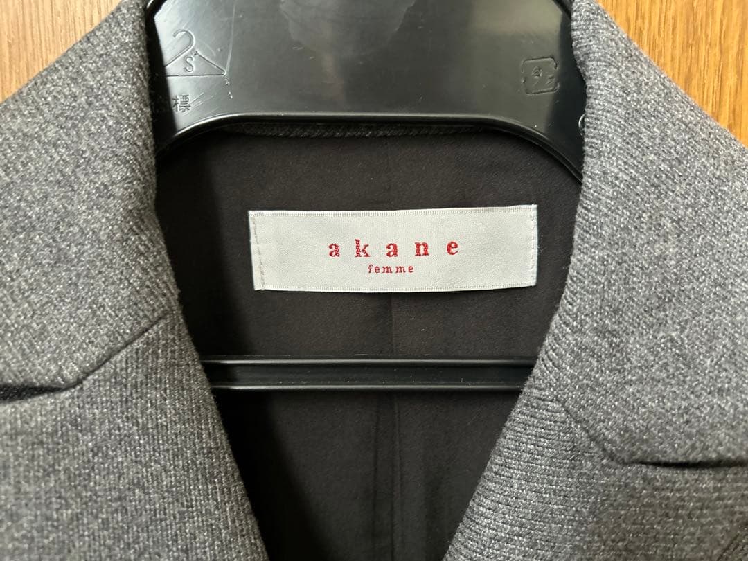 ✽akane グレー ブラック ダブルブレスト ベスト 07