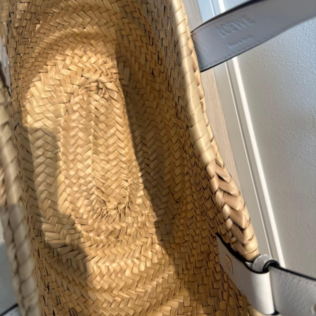 LOEWE ロエベ バスケットバッグ　ホワイト　スモール