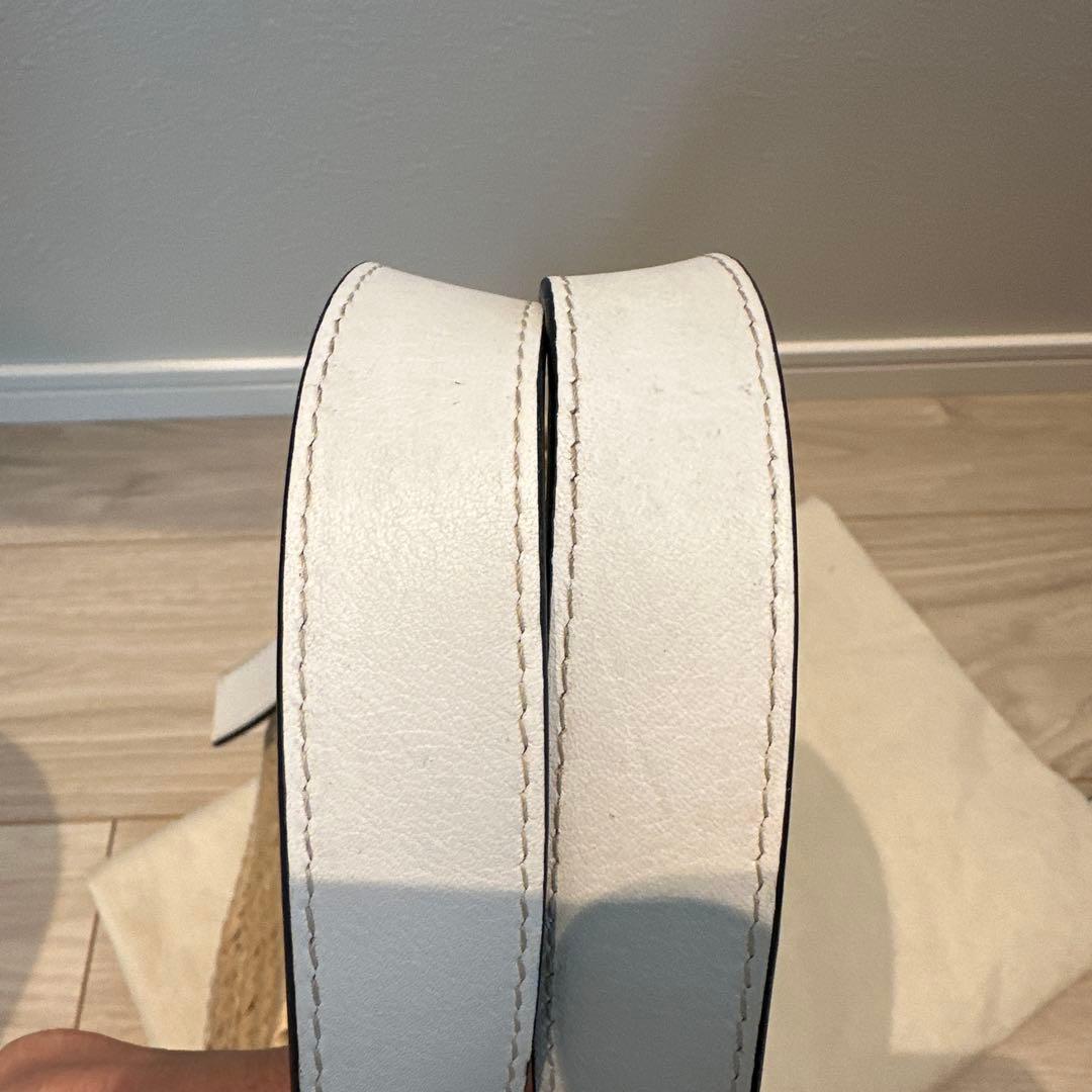 LOEWE ロエベ バスケットバッグ　ホワイト　スモール