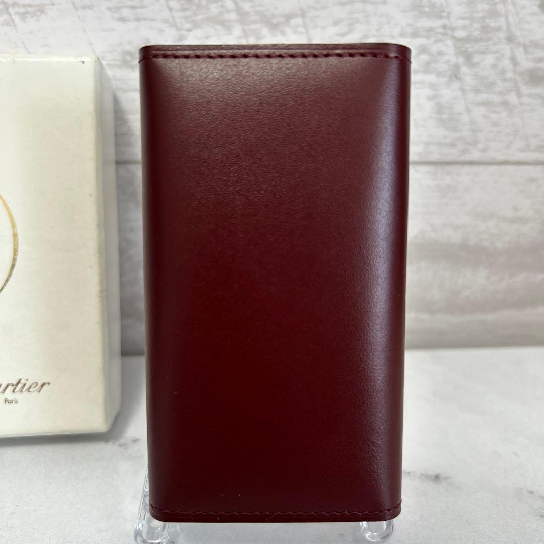 新品未使用　カルティエ Cartier 6連キーケース マストライン ボルドー