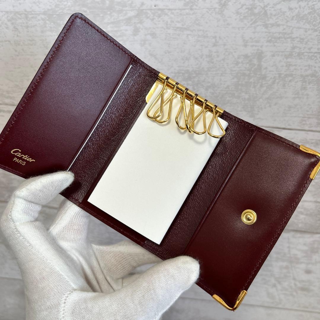 新品未使用　カルティエ Cartier 6連キーケース マストライン ボルドー