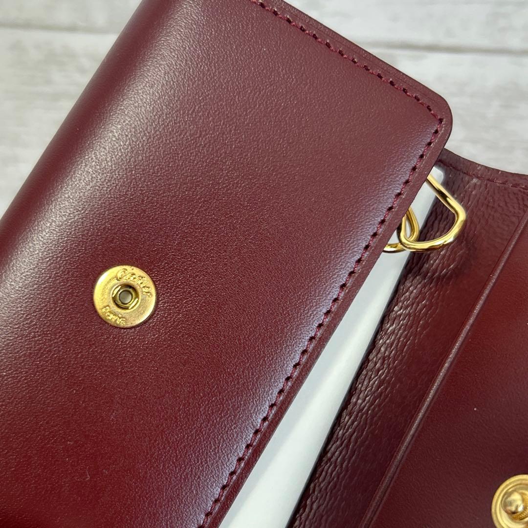 新品未使用　カルティエ Cartier 6連キーケース マストライン ボルドー