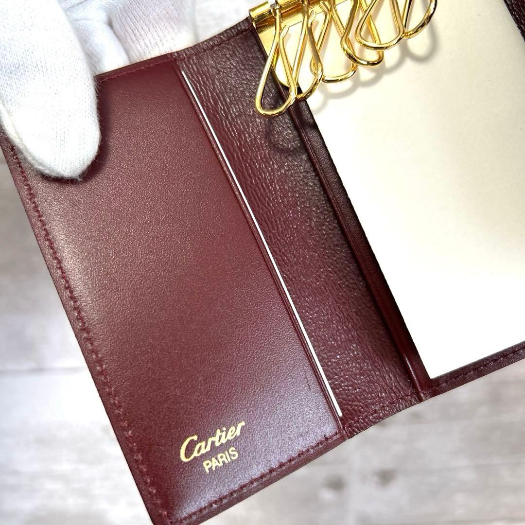新品未使用　カルティエ Cartier 6連キーケース マストライン ボルドー