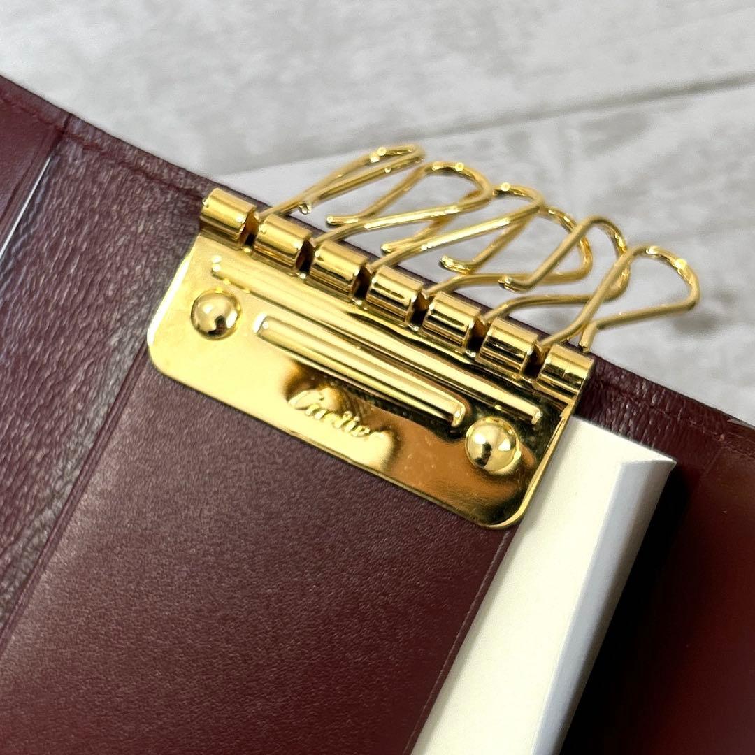 新品未使用　カルティエ Cartier 6連キーケース マストライン ボルドー