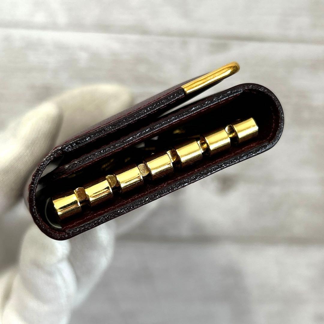 新品未使用　カルティエ Cartier 6連キーケース マストライン ボルドー