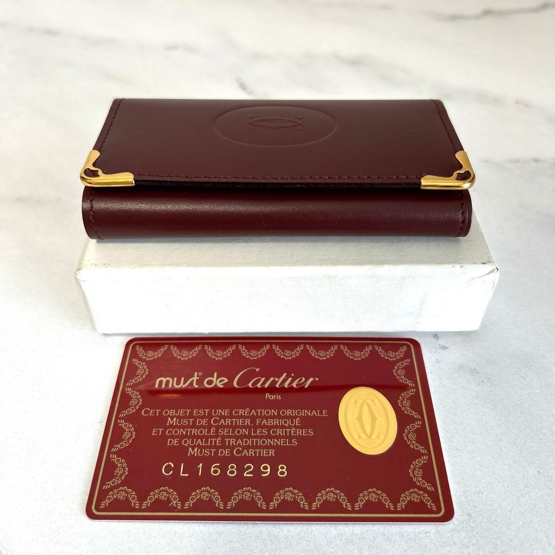 新品未使用　カルティエ Cartier 6連キーケース マストライン ボルドー