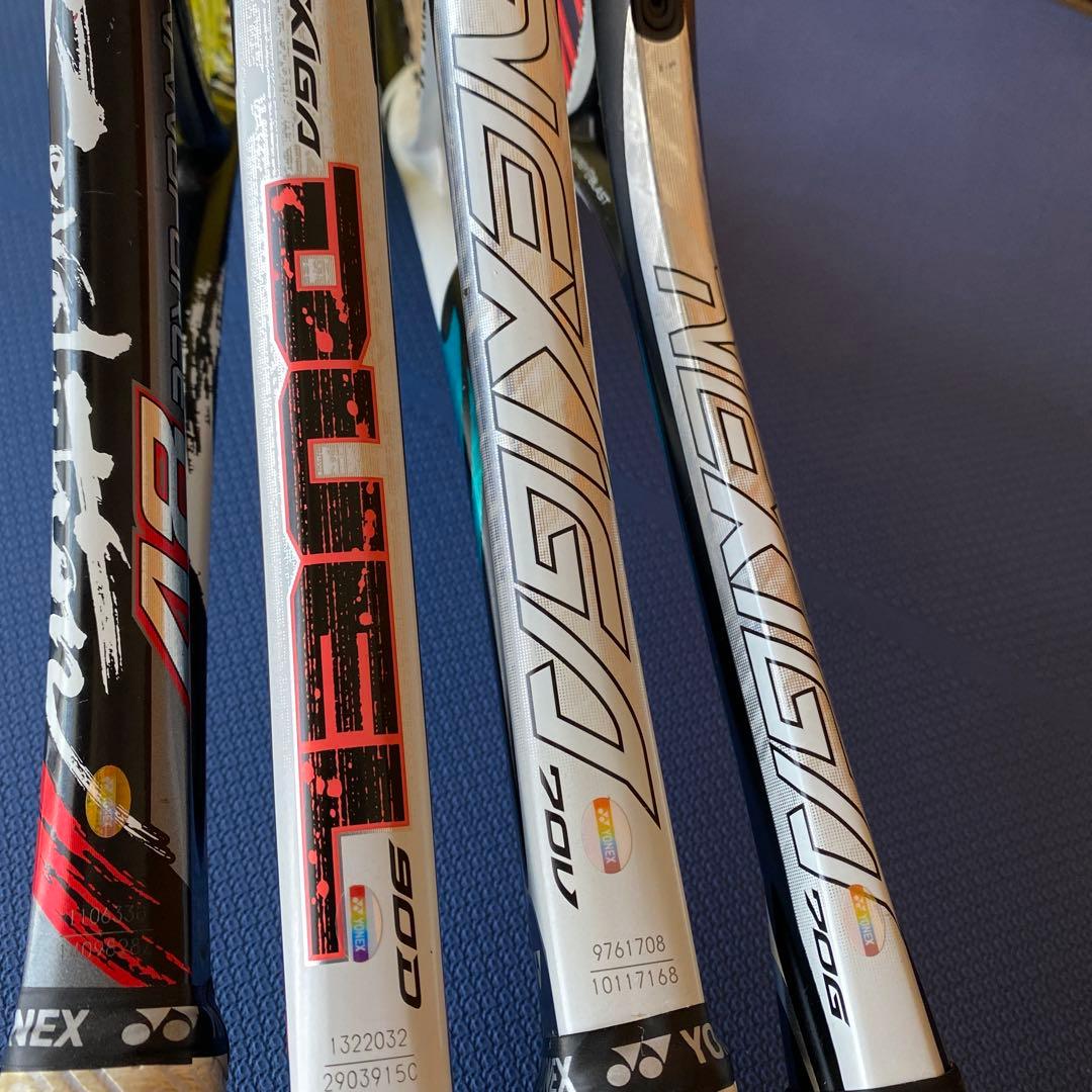 YONEX ソフトテニスラケット4本➕ケース3➕空気入れ