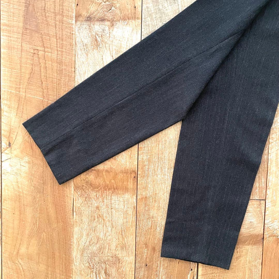 【美品】BERWICH piero テーパード ウール スラックス パンツ 46