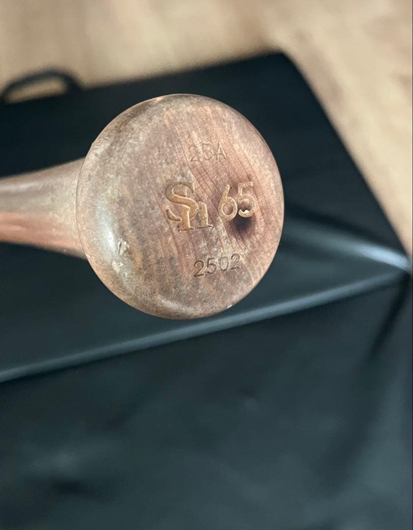 ソフトバンクホークス　藤田悠太郎 #65　バット NPBマーク 支給品　実使用