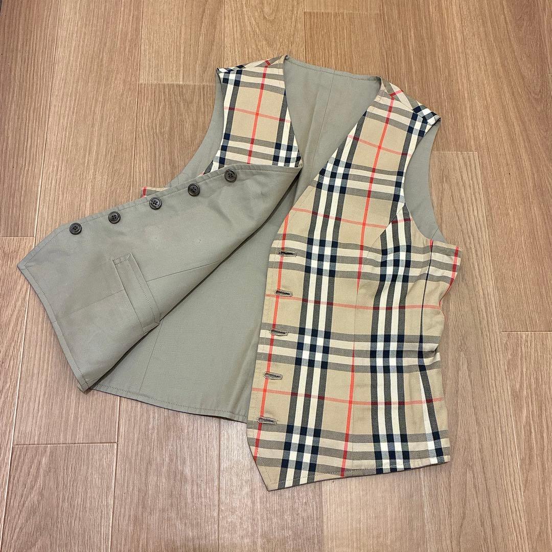 【美品】Burberrys リバーシブルベスト ノバチェック Mサイズ