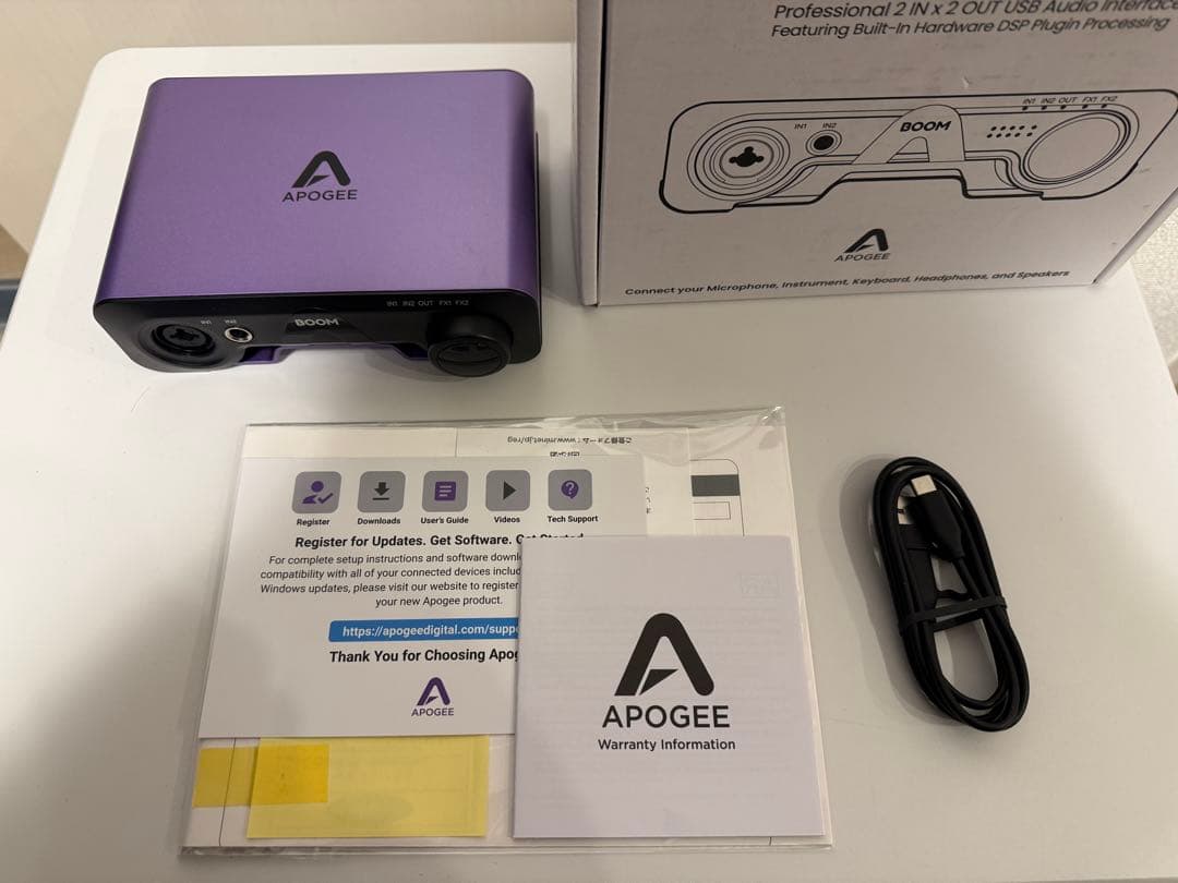 APOGEE BOOM USBオーディオインターフェイス