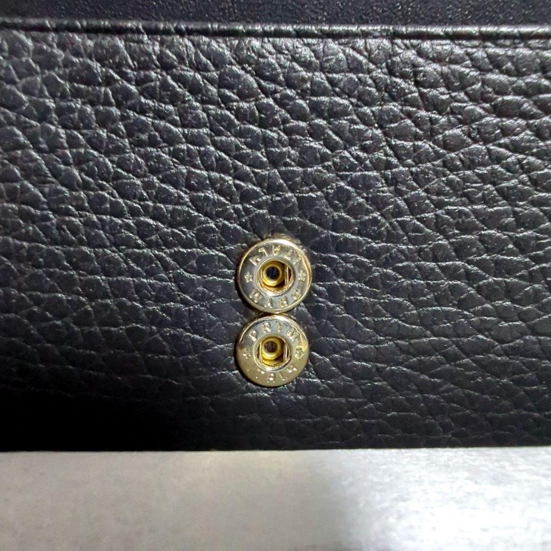 【ランバンコレクション】 レジェパース 二つ折り財布 ブラック レザー 箱付き