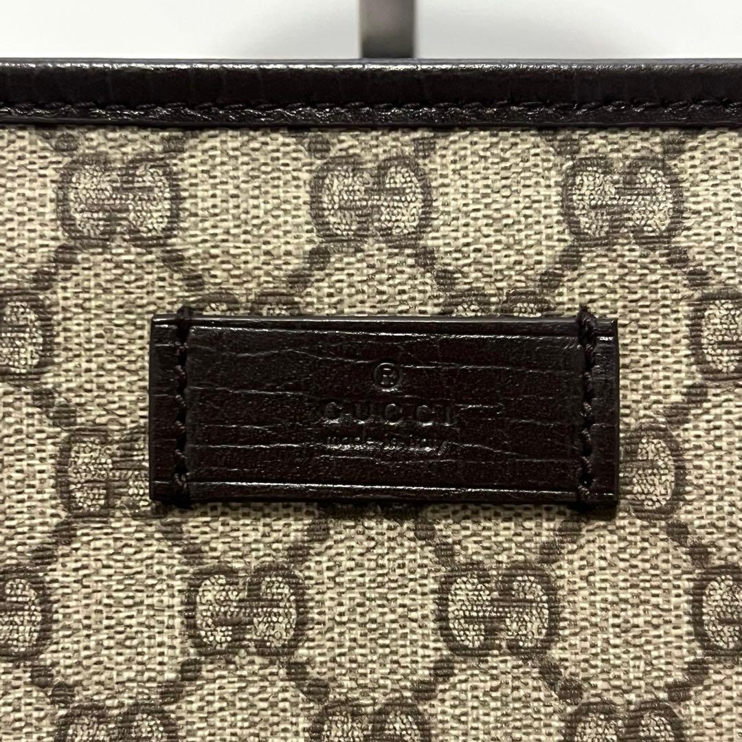 【極美品】GUCCI グッチ トートバッグ 肩かけ GGスプリーム　PVCレザー