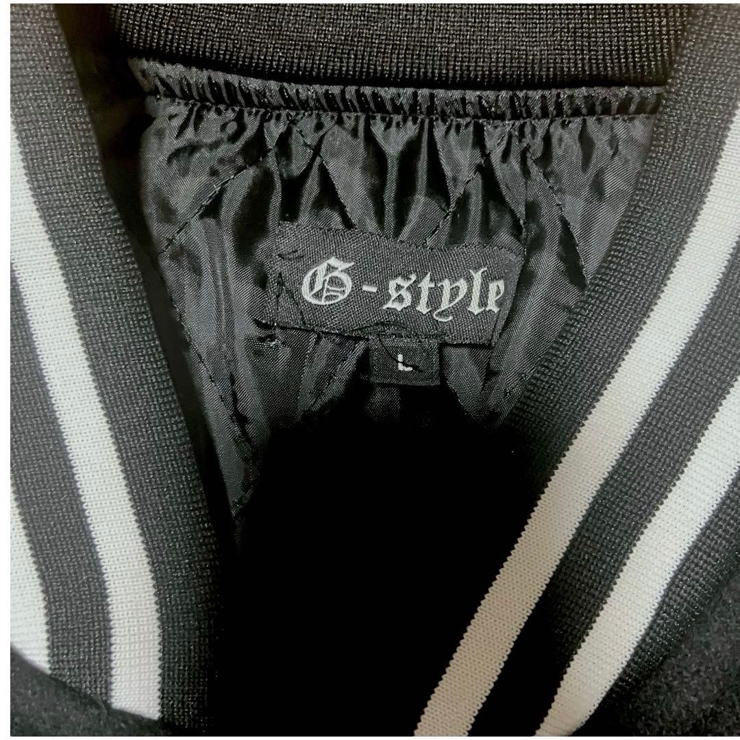 【美品】G-style スタジャン ロス　LA バック　デカロゴ 刺繍　チカーノ