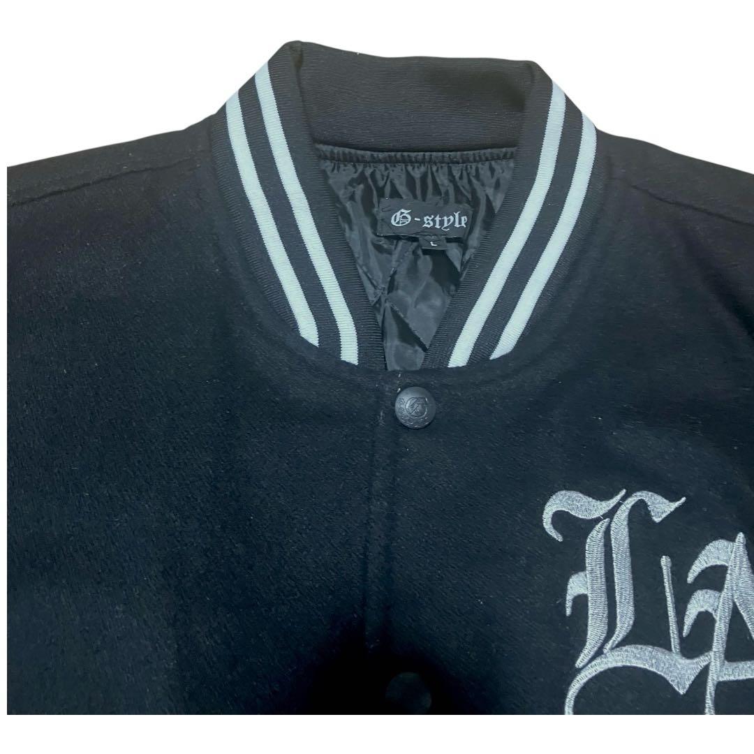 【美品】G-style スタジャン ロス　LA バック　デカロゴ 刺繍　チカーノ