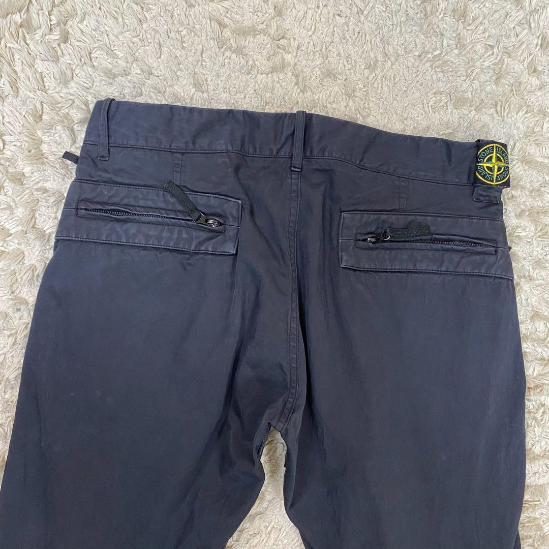 ストーンアイランド　カーゴパンツ　ブラック　50