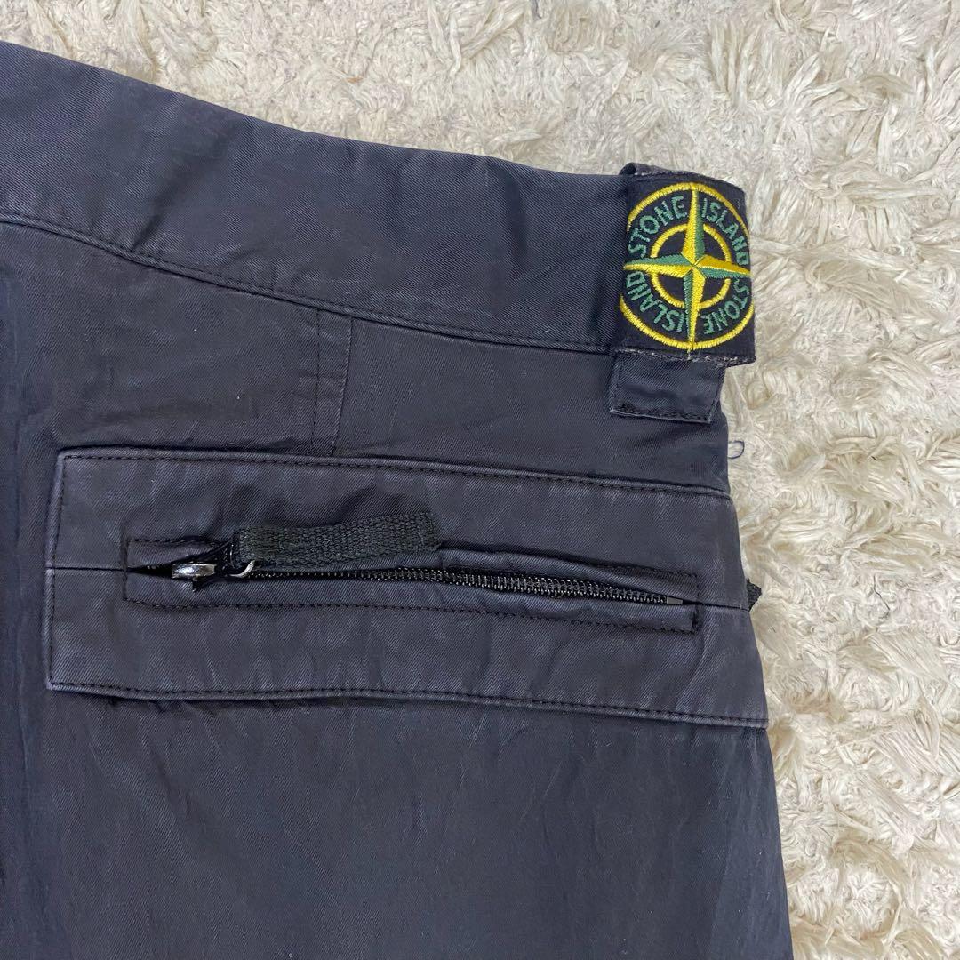 ストーンアイランド　カーゴパンツ　ブラック　50