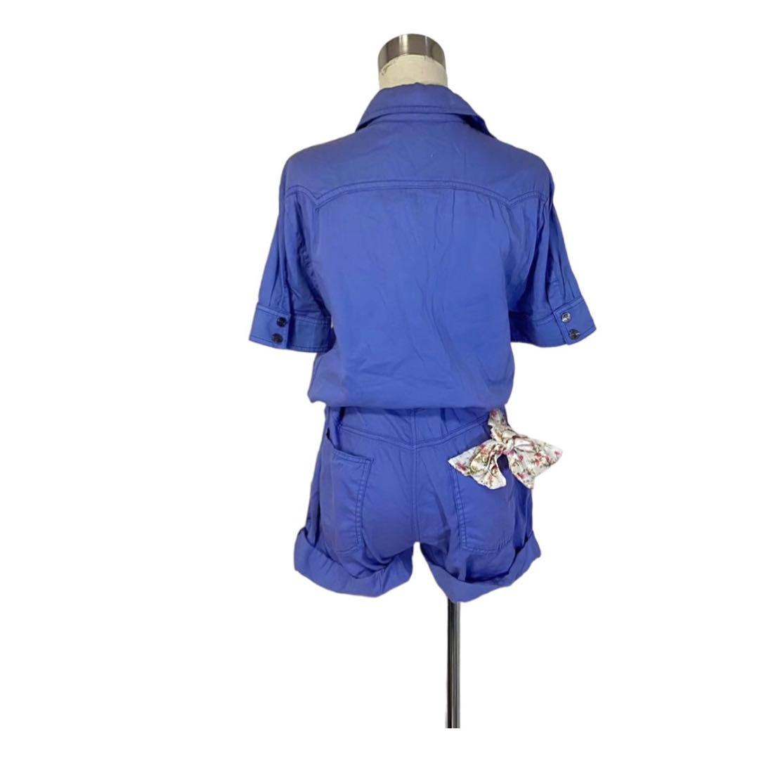 新品6万5千円タグ付き 元ディオールデザイナー お花シフォン装飾オールインワン