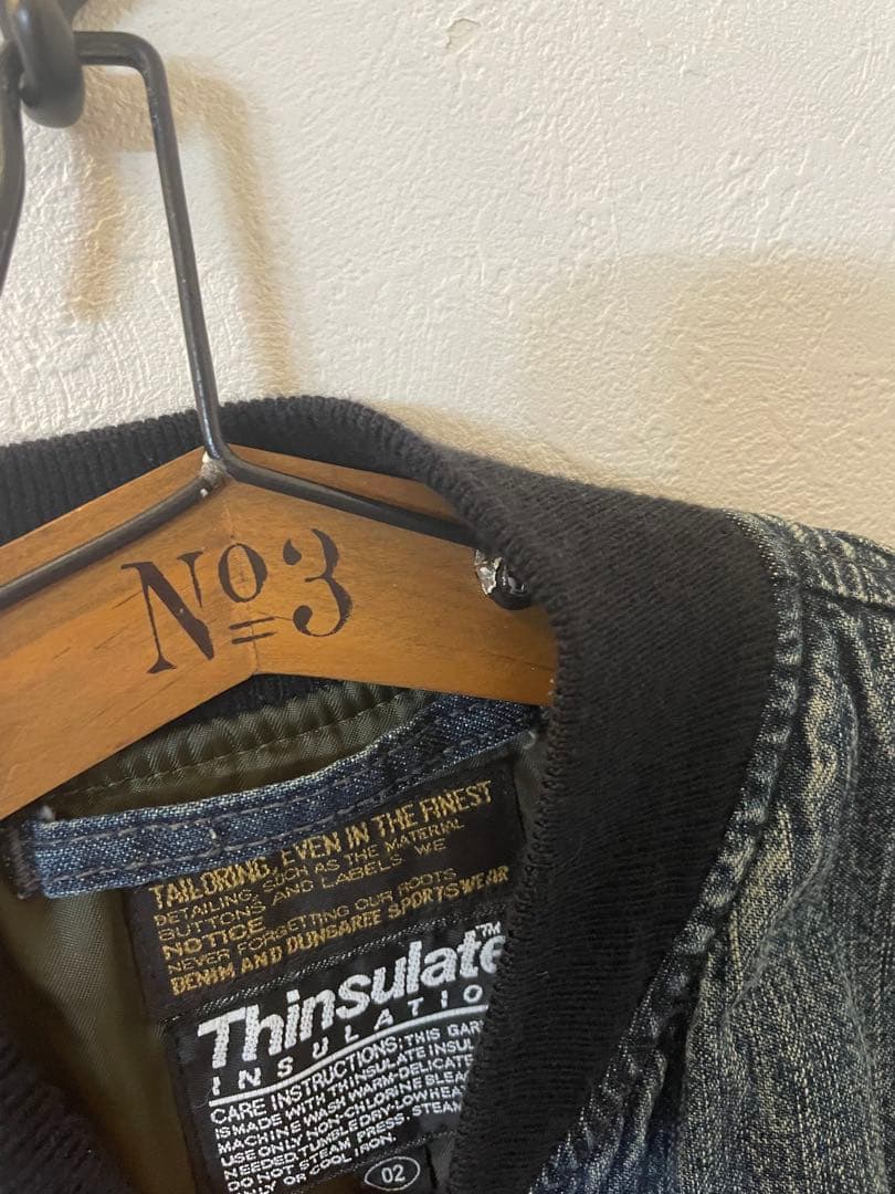 DENIM DUNGAREE シンサレート　MA-1ジャケット　　02