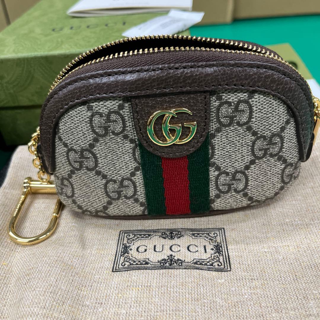 GUCCI GGモノグラム キーケース小銭入れ