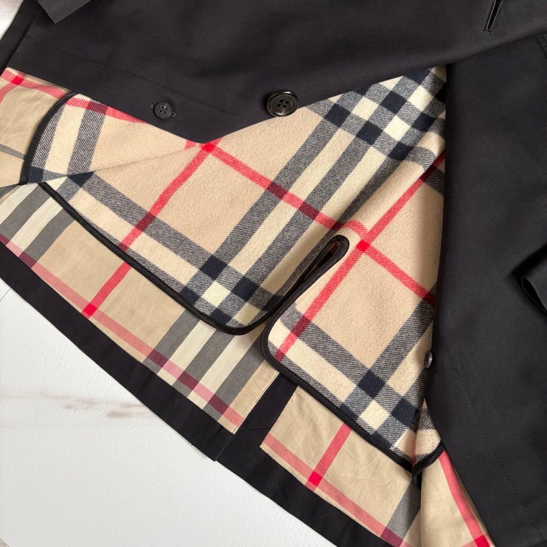 人気◆バーバリーロンドン ライナー ベルト付 トレンチコート 36 黒