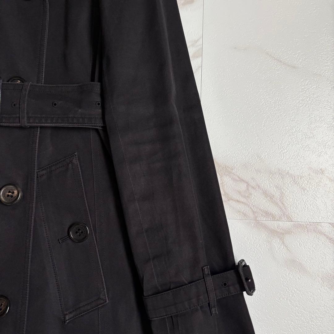 人気◆バーバリーロンドン ライナー ベルト付 トレンチコート 36 黒
