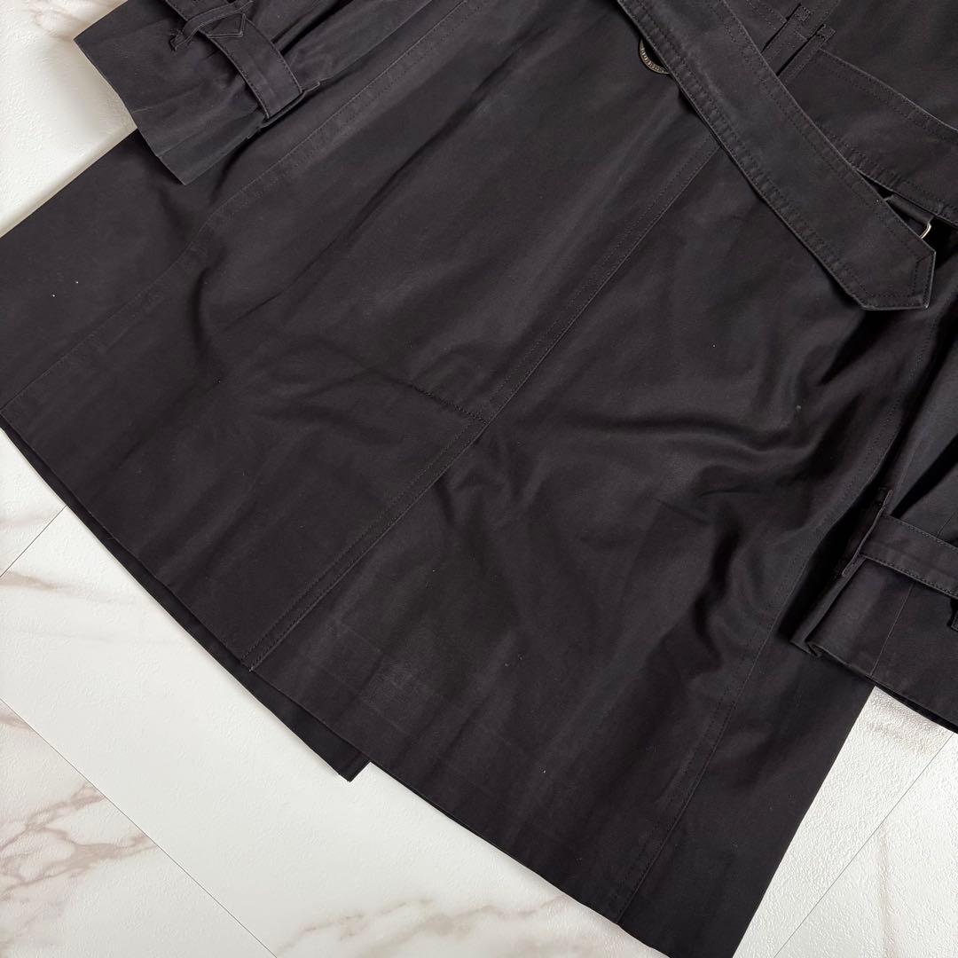 人気◆バーバリーロンドン ライナー ベルト付 トレンチコート 36 黒