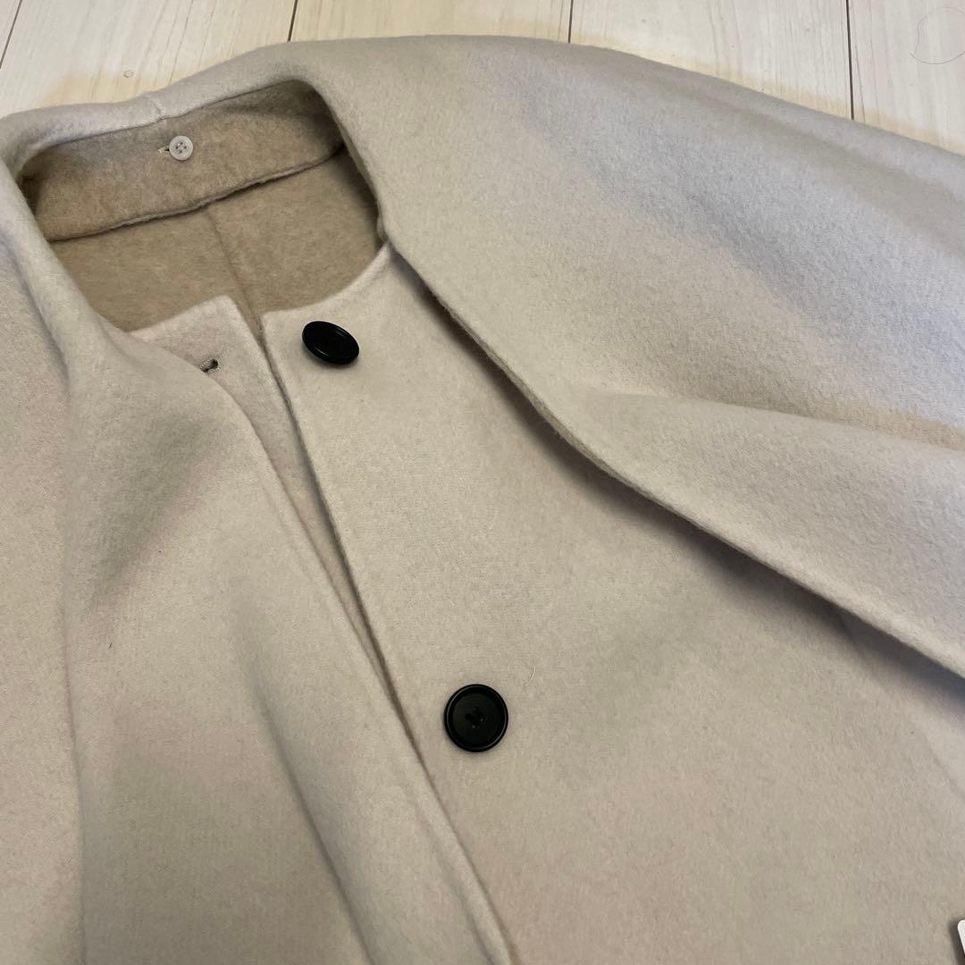 新品ROPÉ ロペ　リバーショートビーバーストール付きコート