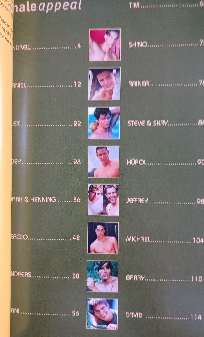 male appeal Volume 2男性写真集