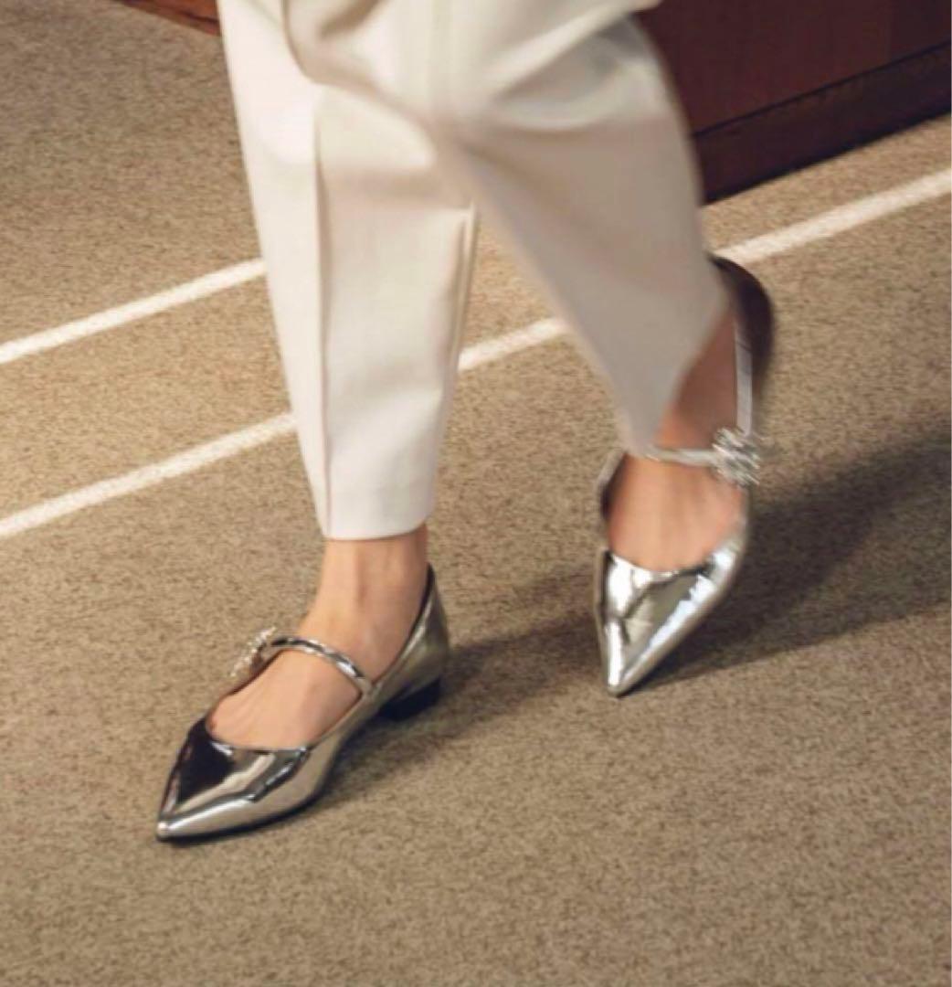 【OHGA】シルバーパンプス 25cm